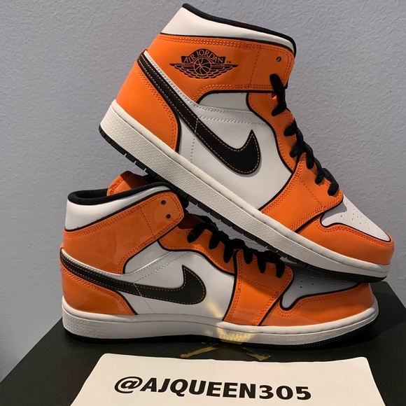 Air Jordan 1 Mid SE Turf Orange Men’s 10 - Picture 2 of 5